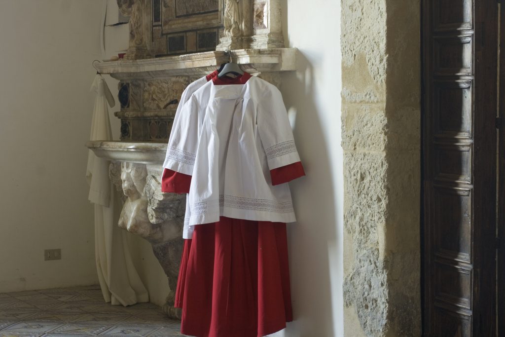 Cassock for altar boy, Enna cathedral