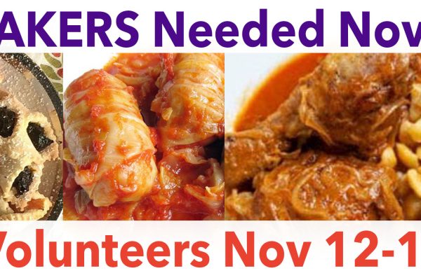Bakers & Volunteers Needed for