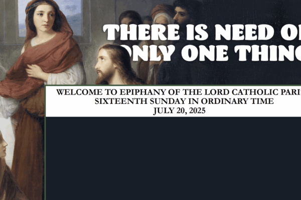 16th Week of Ordinary Time