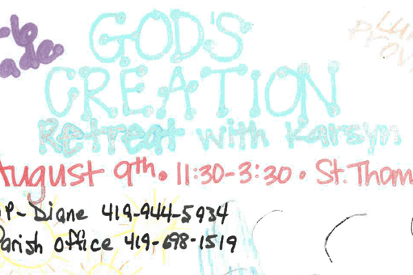 GOD’S CREATION – Retreat with Karsyn